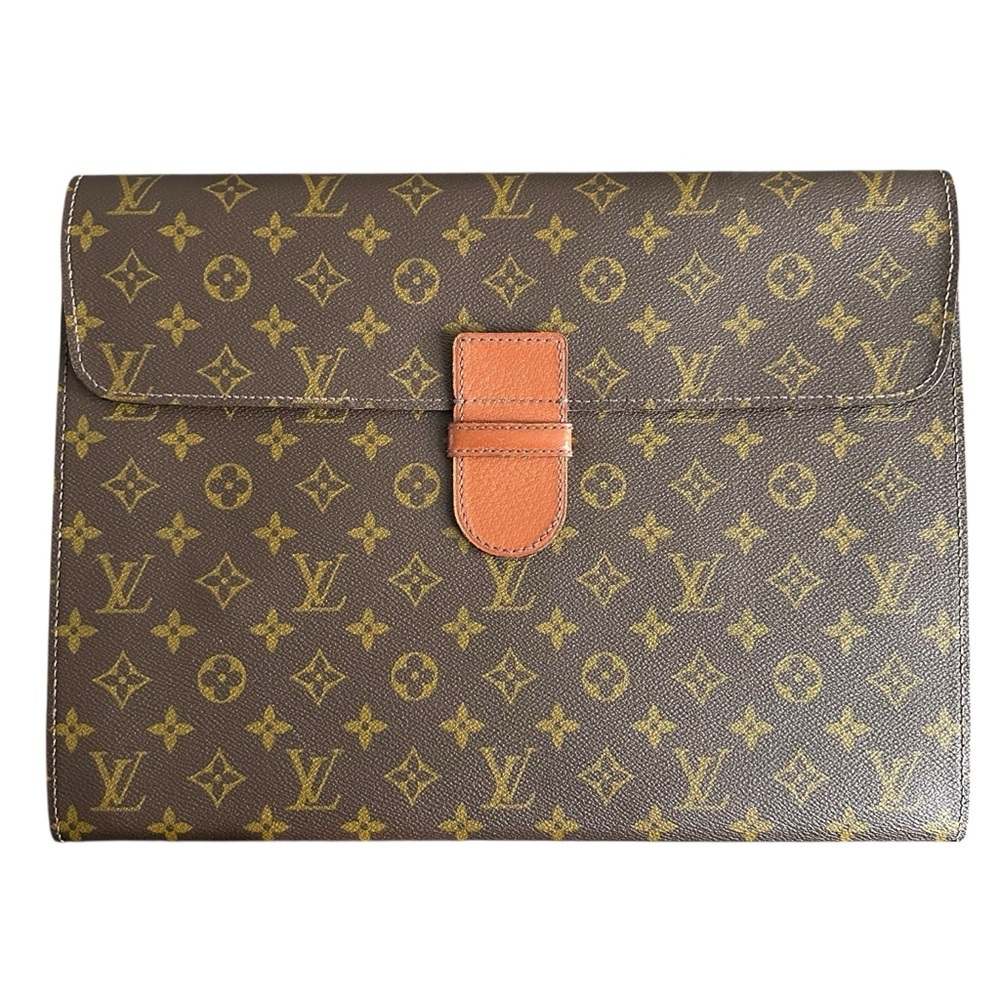 Louis Vuitton Monogram Leather Vintage Large Document Holder Clutch - Picture 10 of 11